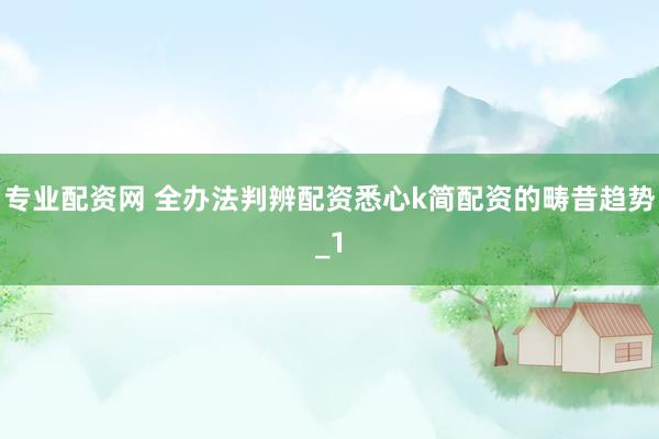 专业配资网 全办法判辨配资悉心k简配资的畴昔趋势_1