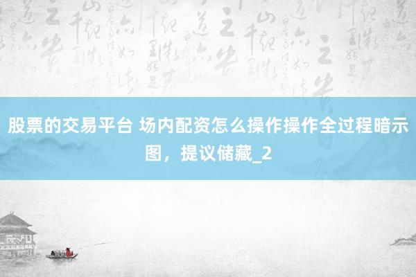 股票的交易平台 场内配资怎么操作操作全过程暗示图，提议储藏_2