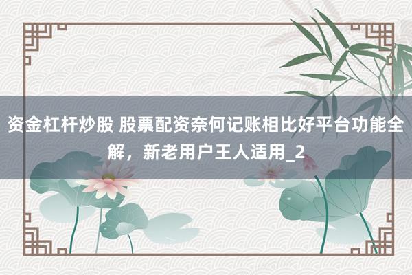 资金杠杆炒股 股票配资奈何记账相比好平台功能全解，新老用户王人适用_2